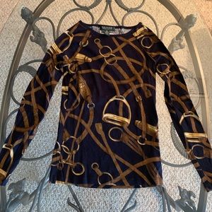 Ralph Lauren Equestrian Printed Top